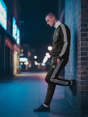 adidas Black Three-Stripe Jogger Pants